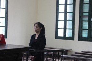 Bị cáo Nghiêm Thị Viết tại phiên tòa
